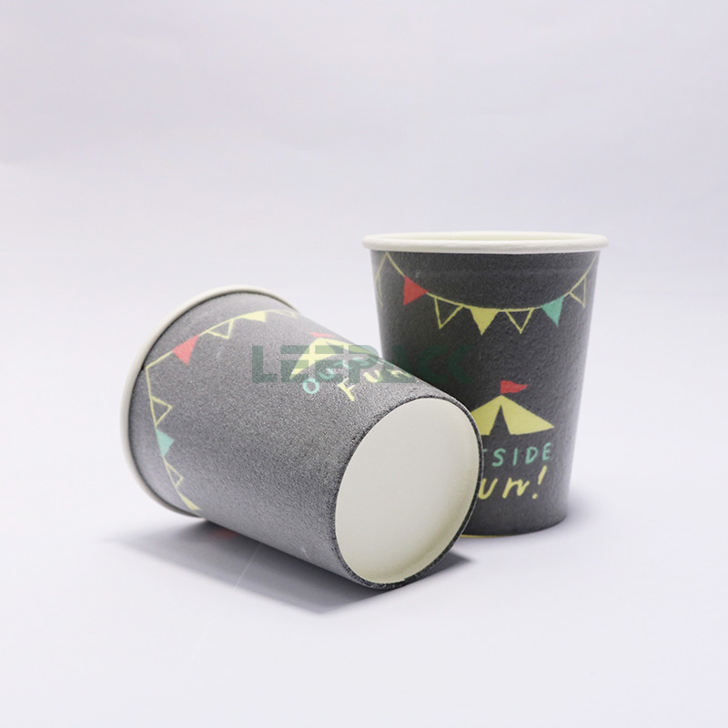 8oz tazas desechables de café para llevar, té con leche, tazas calientes, tazas de papel espumoso de un lado o de dos lados, impresas con el logotipo