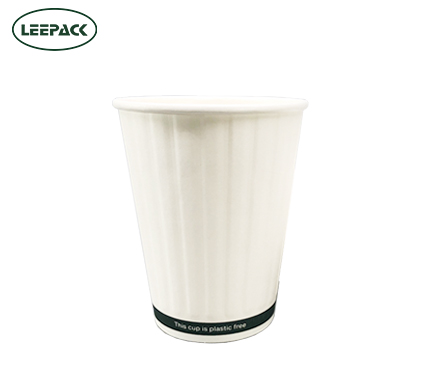 Copa de papel de doble pared en relieve