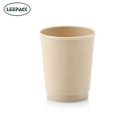 Vaso de papel de bambú de doble pared