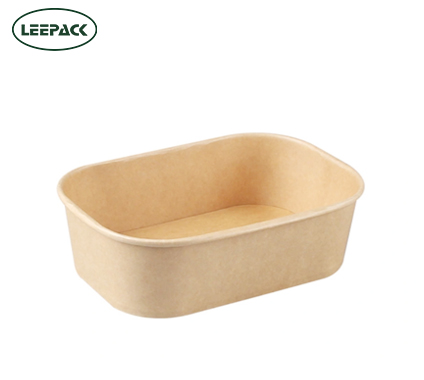 Ensaladera rectangular kraft