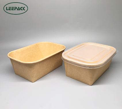 Ensalada de fondo plano rectangular