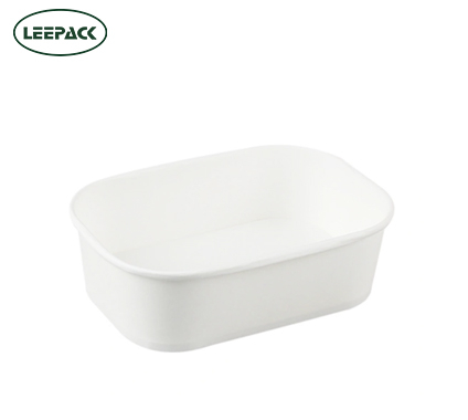 Ensalada blanca rectangular